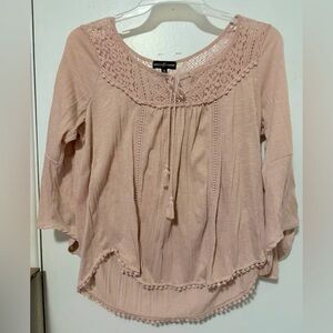 Pastel pink blouse size 1X